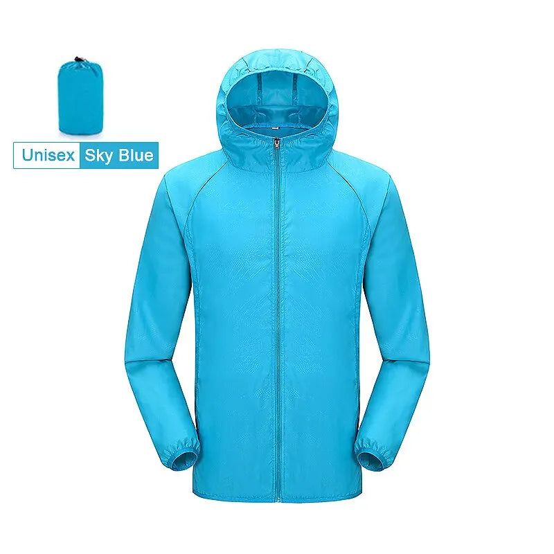 Unisex Waterproof Hiking Jacket – Quick-Dry Outdoor Windbreaker